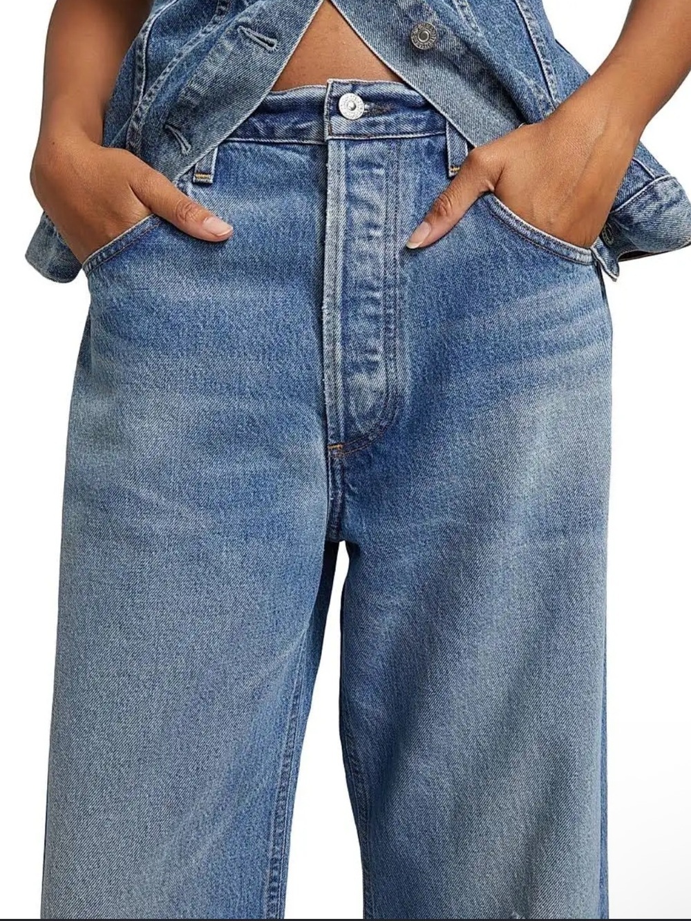 Citizens of Humanity Gaucho Vintage Wide Leg Jeans in Sodapop Size 34 NWT New - Picture 2 of 11